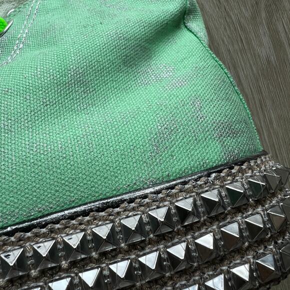 Nan-ku x Free People Cruise Studded Hi-Top Sneakers sz40 US 10 Spring Mint Green - Picture 5 of 14